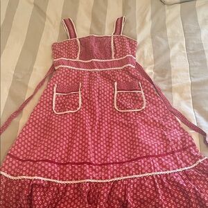 Gunne Sax Red and White Floral Dress